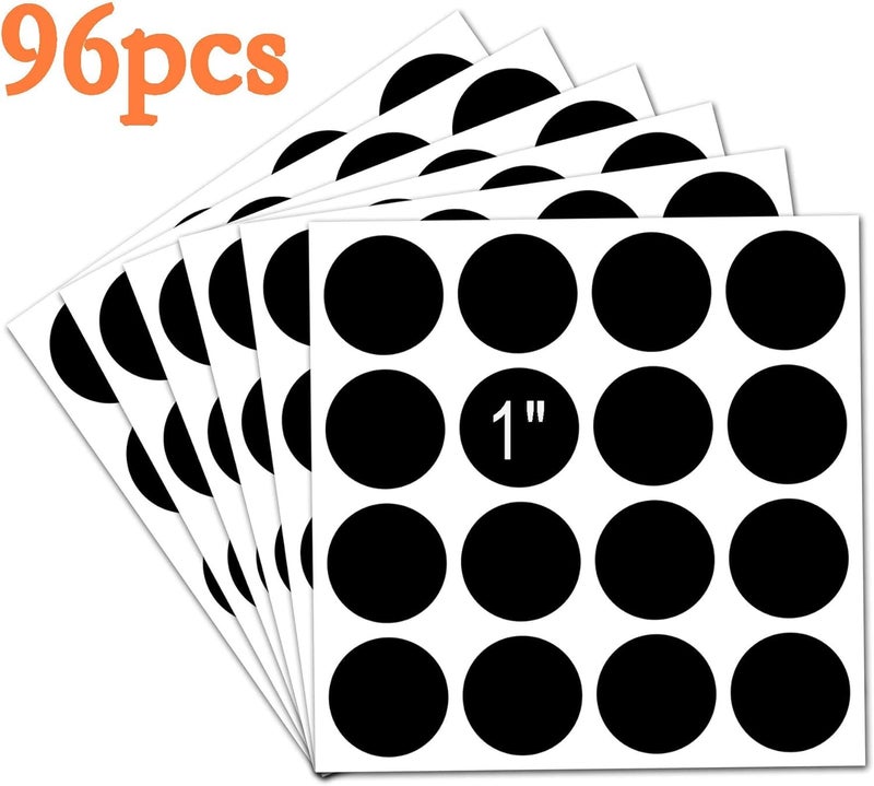 Top label 1" Inch Round Chalkboard Labels Reusable Round Chalkboard Stickers Pantry and Storage Stickers for Jars,Spice,Parties,Craft Rooms,Weddings and Organize Your Home & Kitchen 96 PCS - Image 4